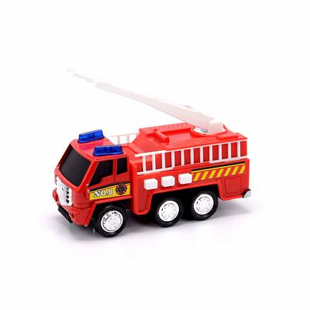 Пожарная машина со световыми и звуковыми эффектами, 12 см. 
